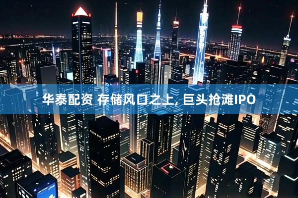华泰配资 存储风口之上, 巨头抢滩IPO